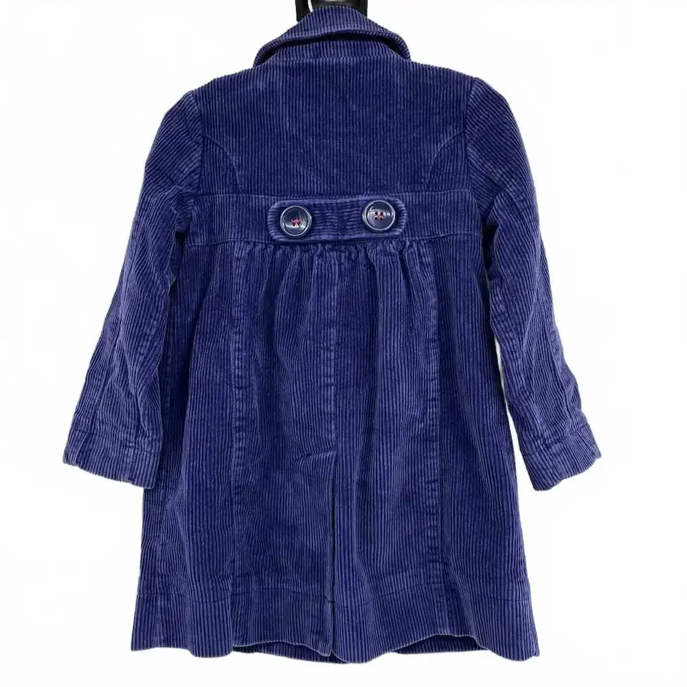 Mini Boden Blue Corduroy Coat | Girls Size 5